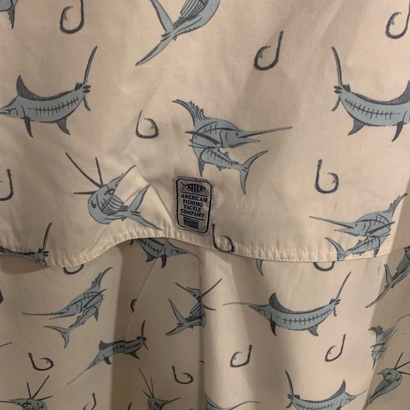 American Fishing Tackle Co. Nautical Fishing Short Sleeve Shirt - Picture 6 of 11